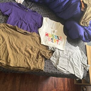 Colorful Graphic and Solid T-Shirts